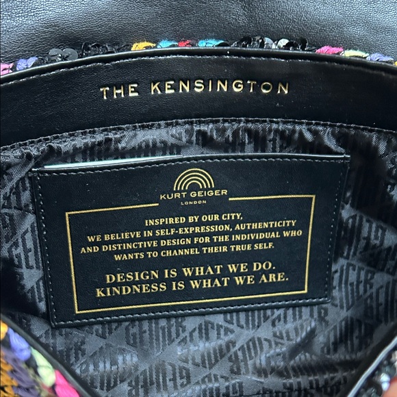 Kurt Geiger Long Kensington Sequin Striped Shoulder Bag New with tags - Picture 9 of 12